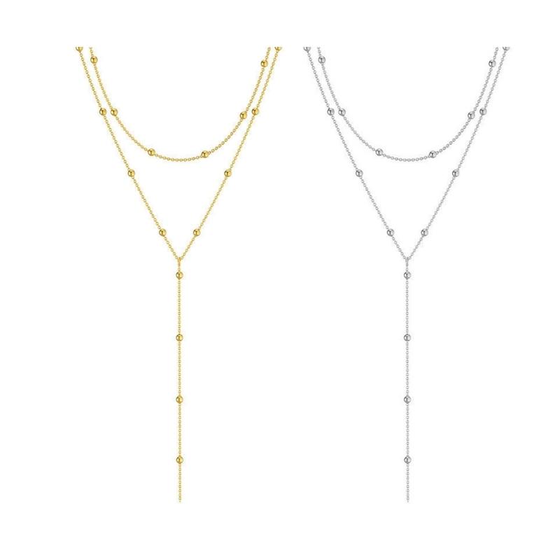 Women'S Accessories For Formal Wear - J78F Stylish Multiple Strand Chain Necklace