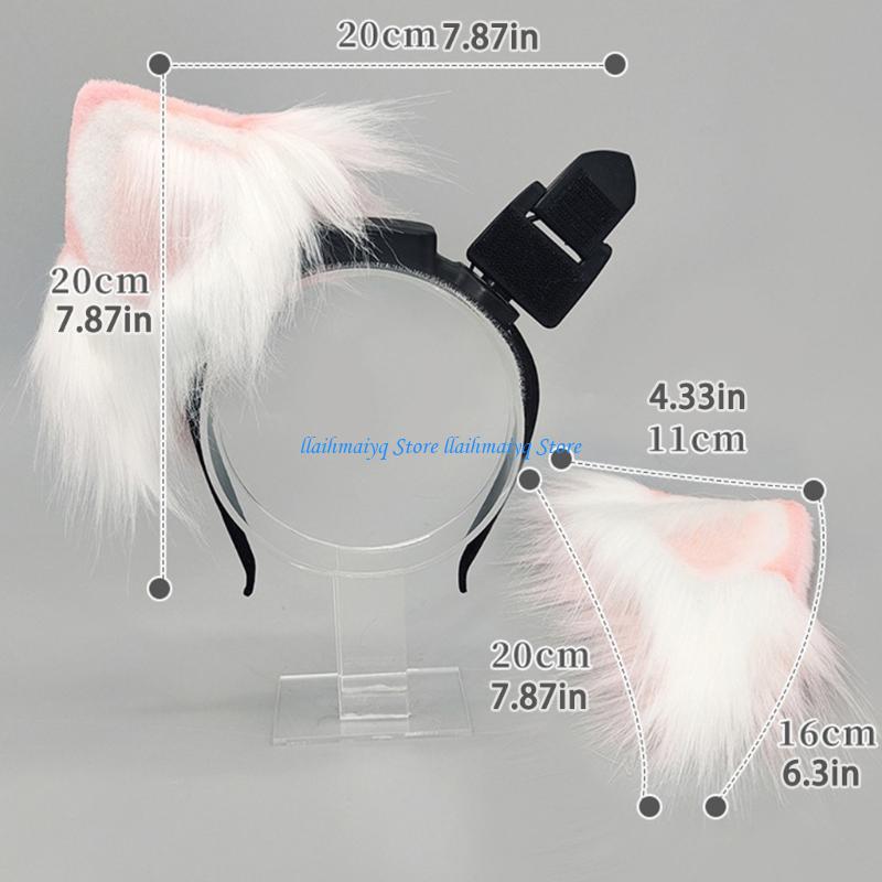 573B Electric Cats Ear Hairban - Women Accessories Description 评论和价格