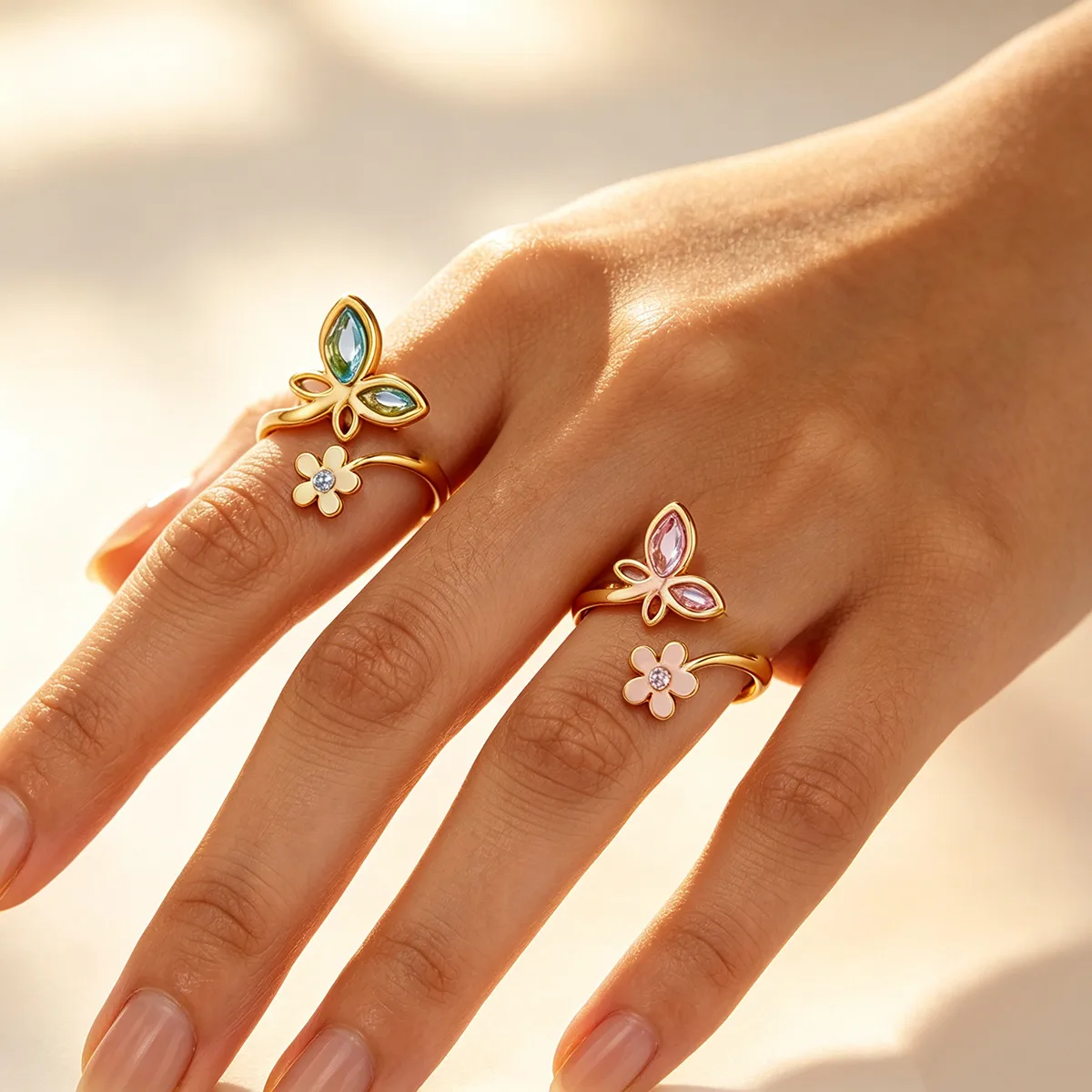 Adjustable Flower Rings for Wo - Women'S Accessories Trends 2026 评论和价格