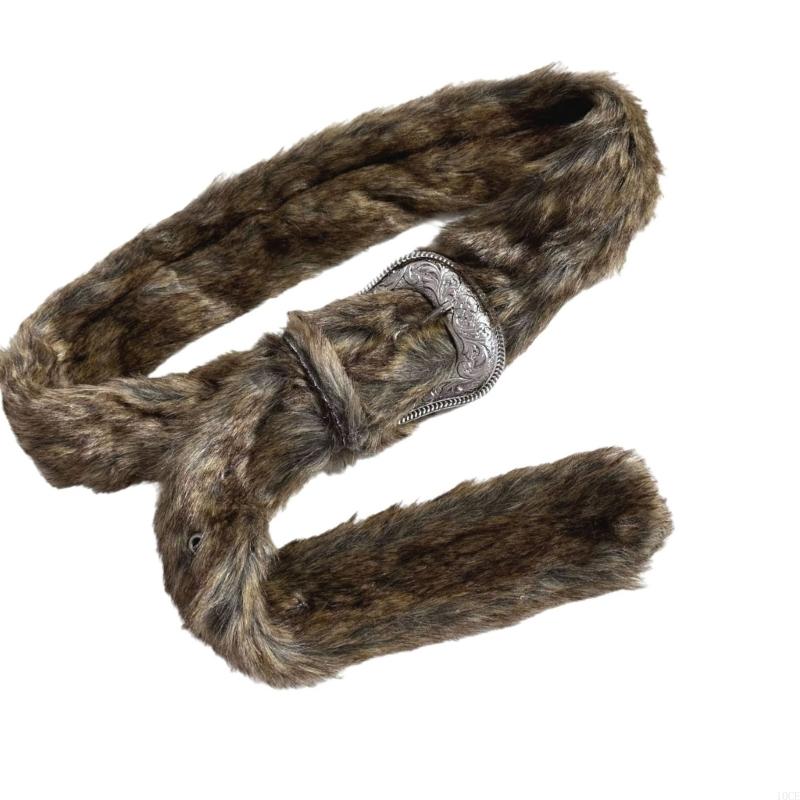 2000s Furry Plush Winter Belt  - Women Accessories Description 评论和价格