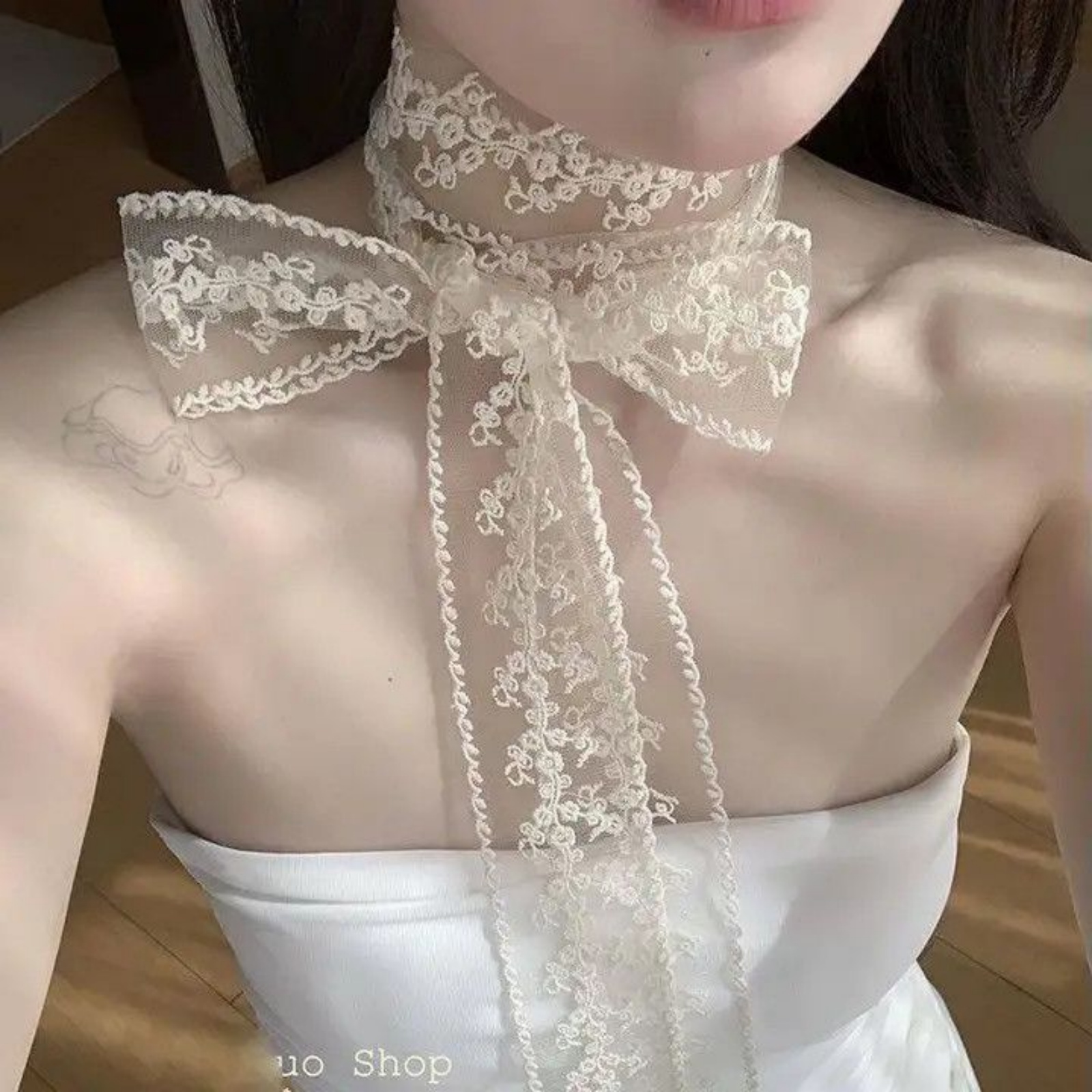 Korean Ins White Lace Ribbon S - Women'S Korean Accessories 评论和价格