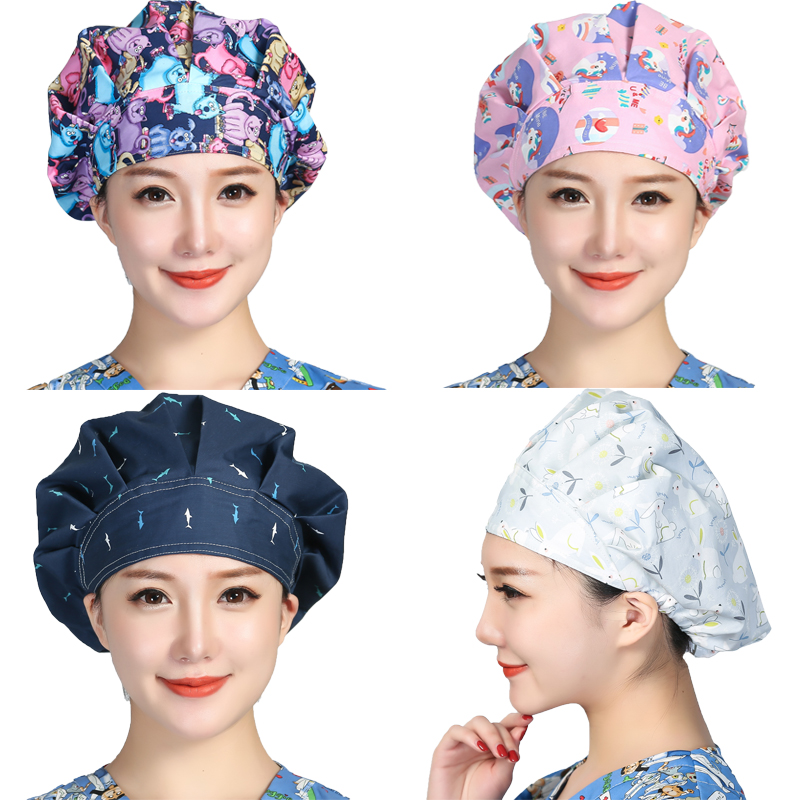 Bouffant Scrubs Hats Cartoon P - Women'S Work Accessories 评论和价格