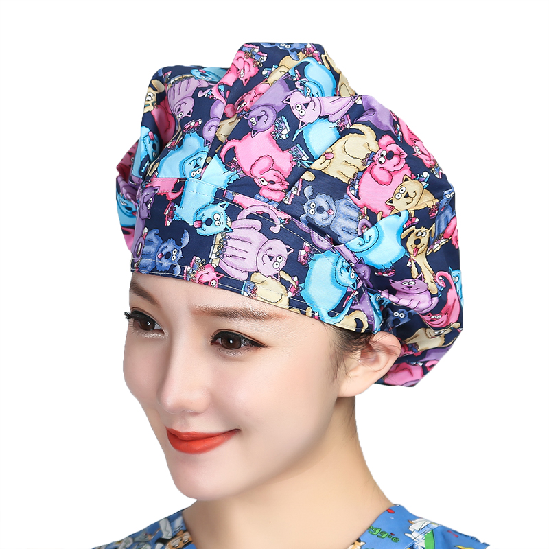 Bouffant Scrubs Hats Cartoon P - Women'S Work Accessories 评论和价格