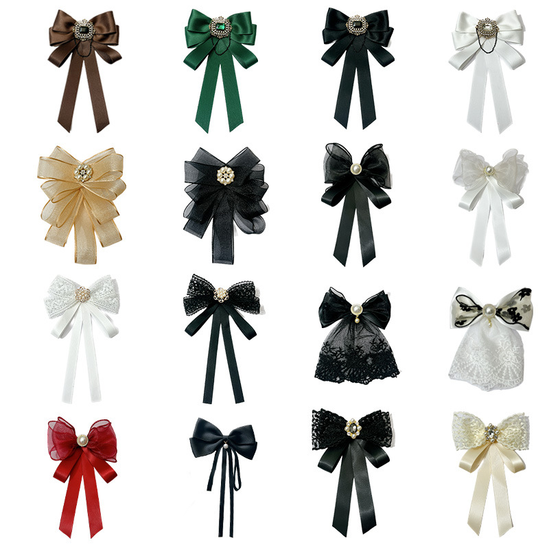 Korean Fabric Bow Tie Brooch P - Women Accessories Bouquet 评论和价格