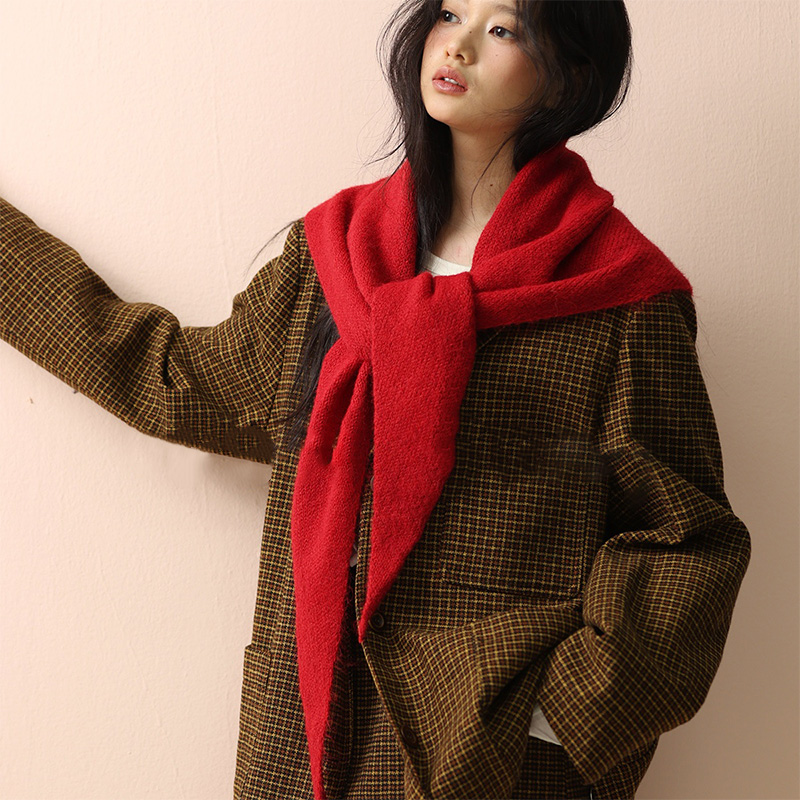 Korean Wool Knitted Triangle S - Women'S Korean Accessories 评论和价格