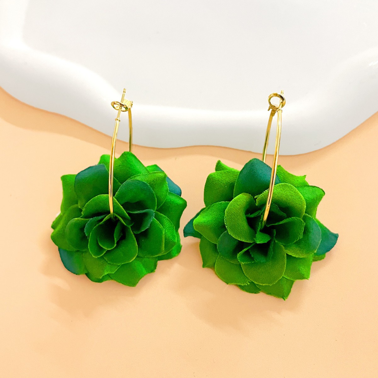 Exaggerated Hoop Earrings Red  - Women'S Accessories Jewelry Sale 评论和价格