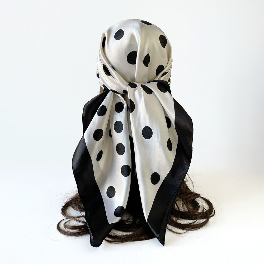 Retro Printed Dot Print Scarf  - Women'S Korean Accessories 评论和价格