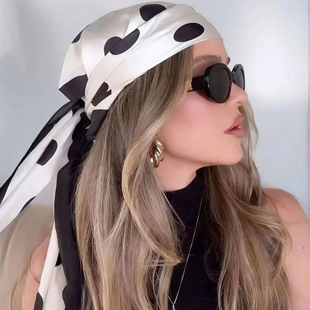 Retro Printed Dot Print Scarf  - Women'S Korean Accessories 评论和价格