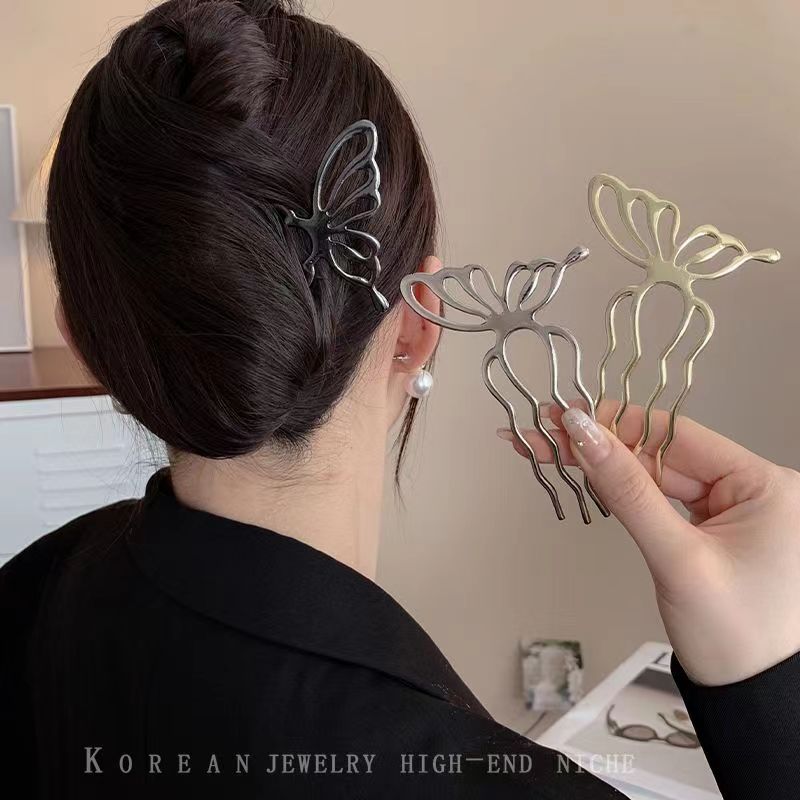 Korean Butterfly U Shape Hair  - Women'S Korean Accessories 评论和价格