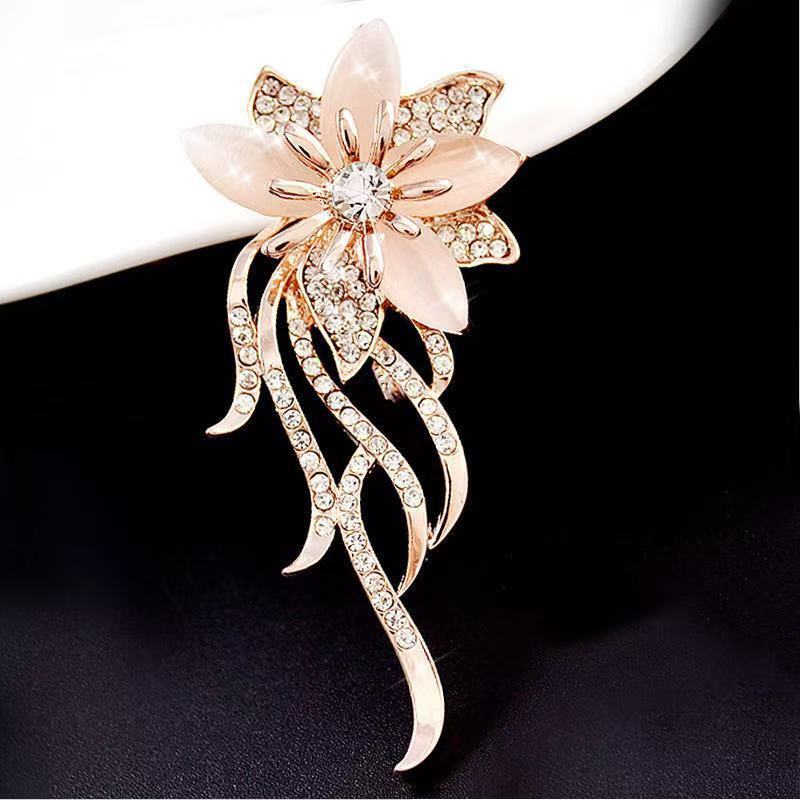 Vintage Cat's Eye Stone Orchid - Women Accessories Bouquet 评论和价格