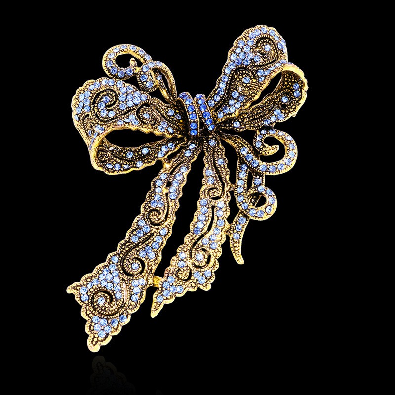 Vintage Bow-Shaped Brooch, Ele - Women'S Accessories For Formal Wear 评论和价格