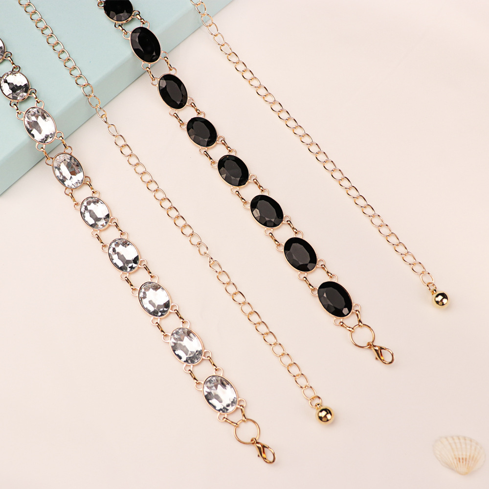 Chic Rhinestone Waist Chain Wo - Women'S Accessories For Formal Wear 评论和价格