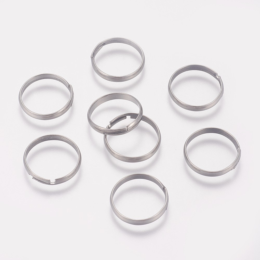 50pcs Tarnish Resistant 316 Su - Ring Set Adjustable 评论和价格