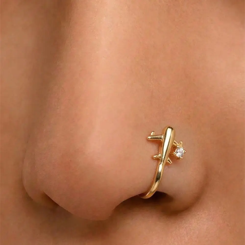 1PC Airplane Design No Piercin - Women'S Accessories Jewelry Sale 评论和价格