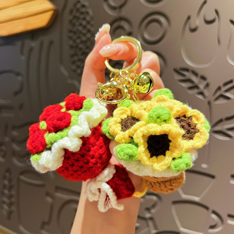 Knitted Bouquet Car Accessorie - Women Accessories Bouquet 评论和价格