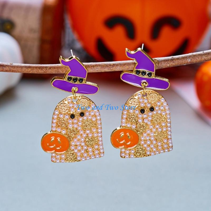 HX6F Alloy Halloween Earrings  - Women Accessories Description 评论和价格