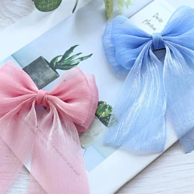 5M Pleated Chiffon Ribbon 6cm  - Women Accessories Bouquet 评论和价格