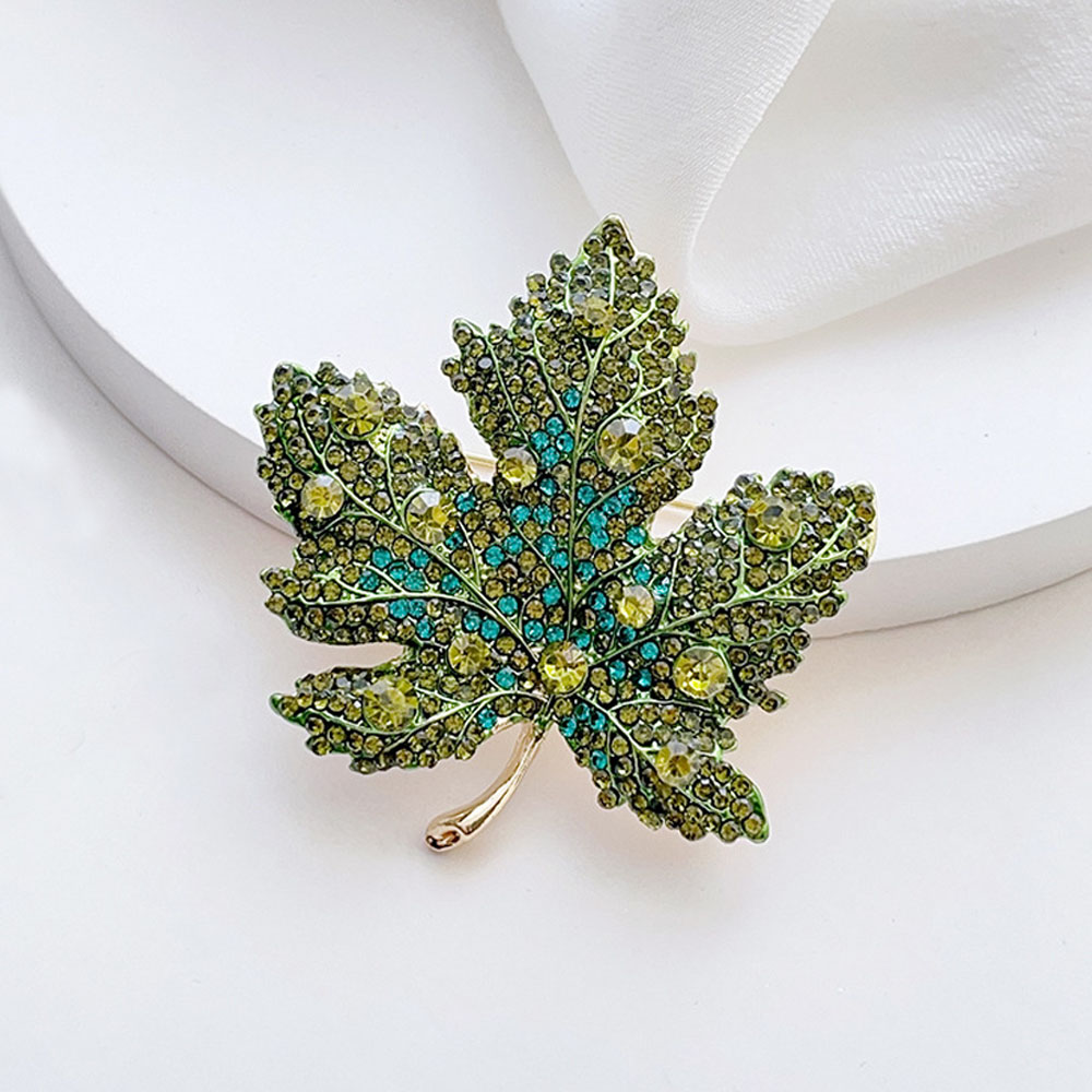 High-End Rhinestone Maple Leaf - Women'S Accessories For Formal Wear 评论和价格