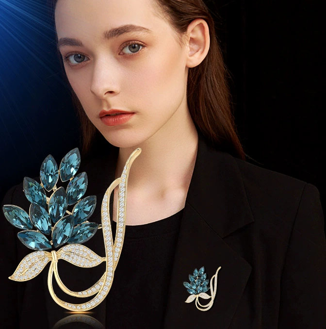 Fashion Rhinestone Bouquet Bro - Women Accessories Bouquet 评论和价格