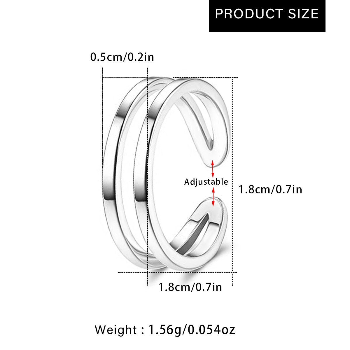 Adjustable Double Layer Toe Ri - Ring Set Adjustable 评论和价格