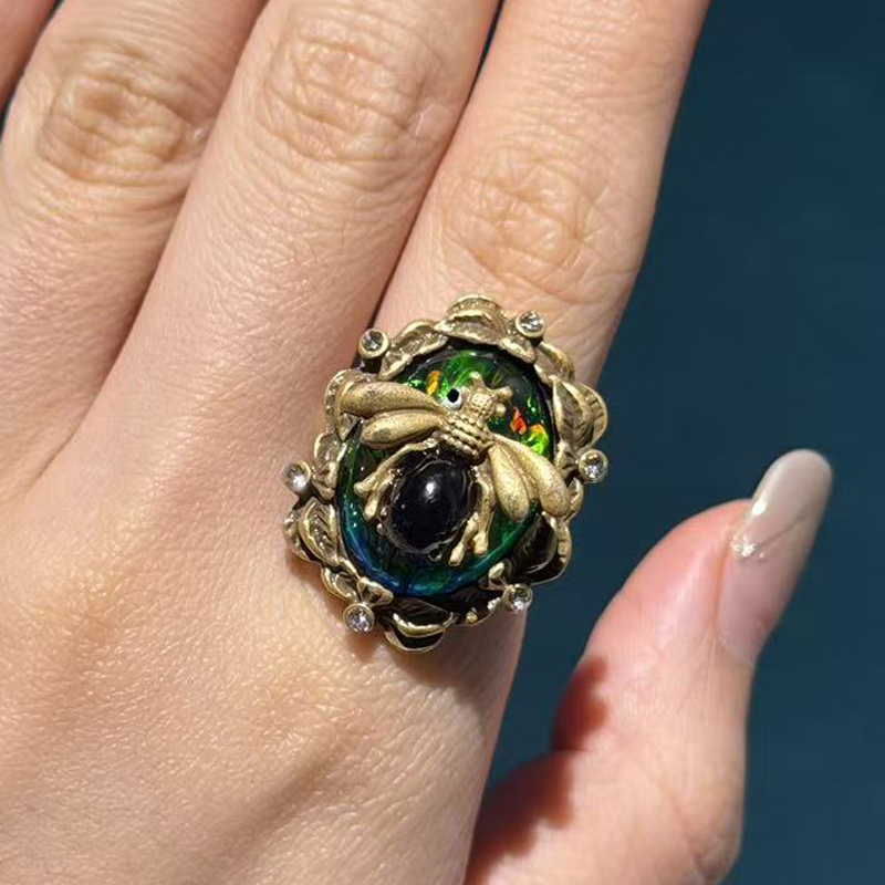 Vintage Opal Blue Gold Color B - Women'S Accessories Trends 2026 评论和价格