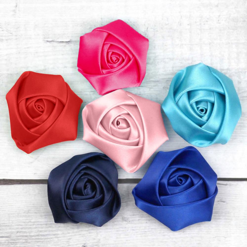 6Pcs Corsage Handmade Satin Ro - Women Accessories Bouquet 评论和价格