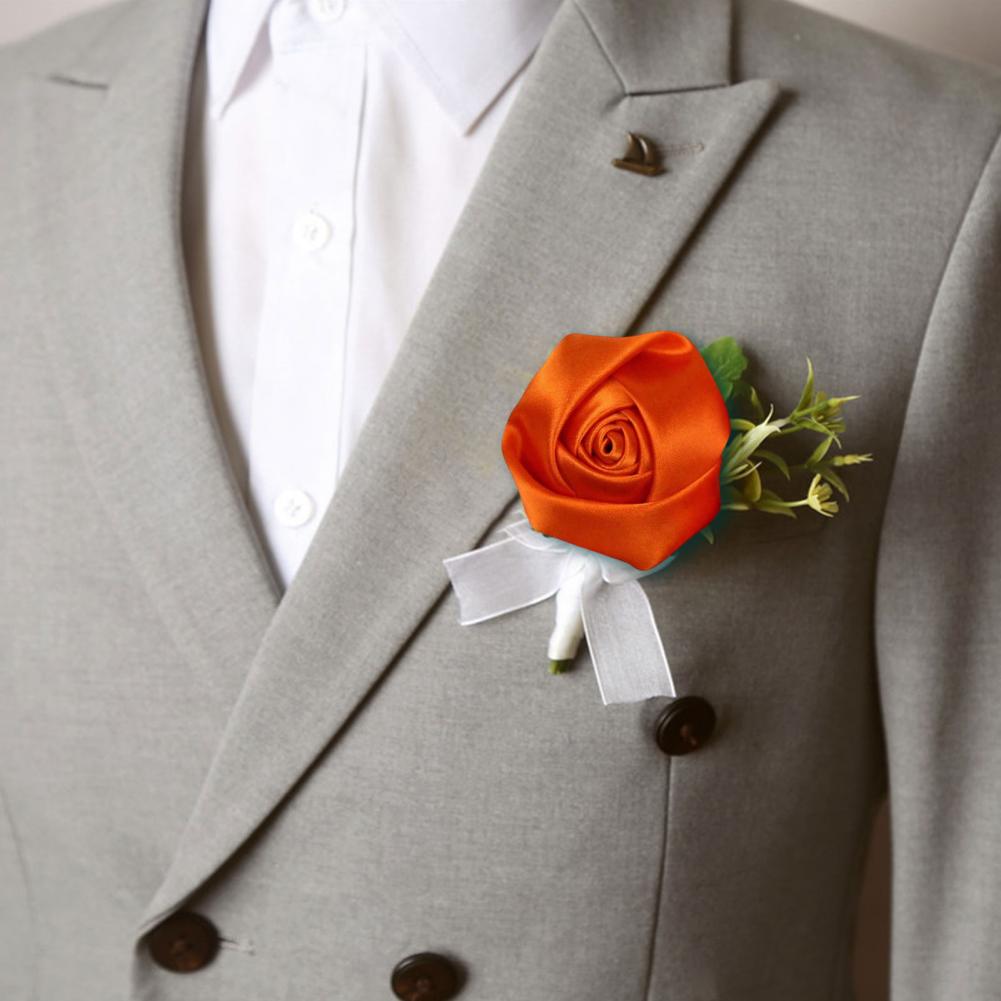6Pcs Corsage Handmade Satin Ro - Women Accessories Bouquet 评论和价格