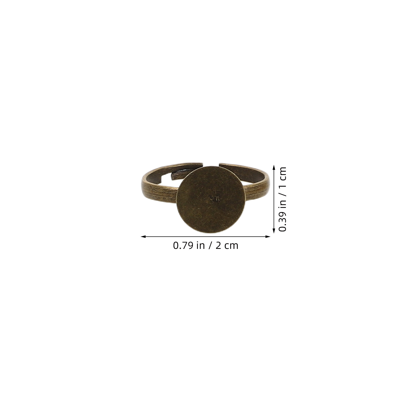 100Pcs Cabochon Base Ring Sett - Ring Set Adjustable 评论和价格