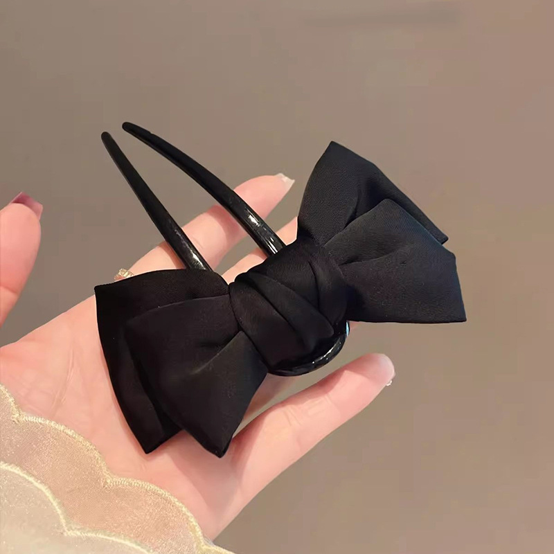 Chic Korean-Style Bow U-Shaped - Women'S Korean Accessories 评论和价格