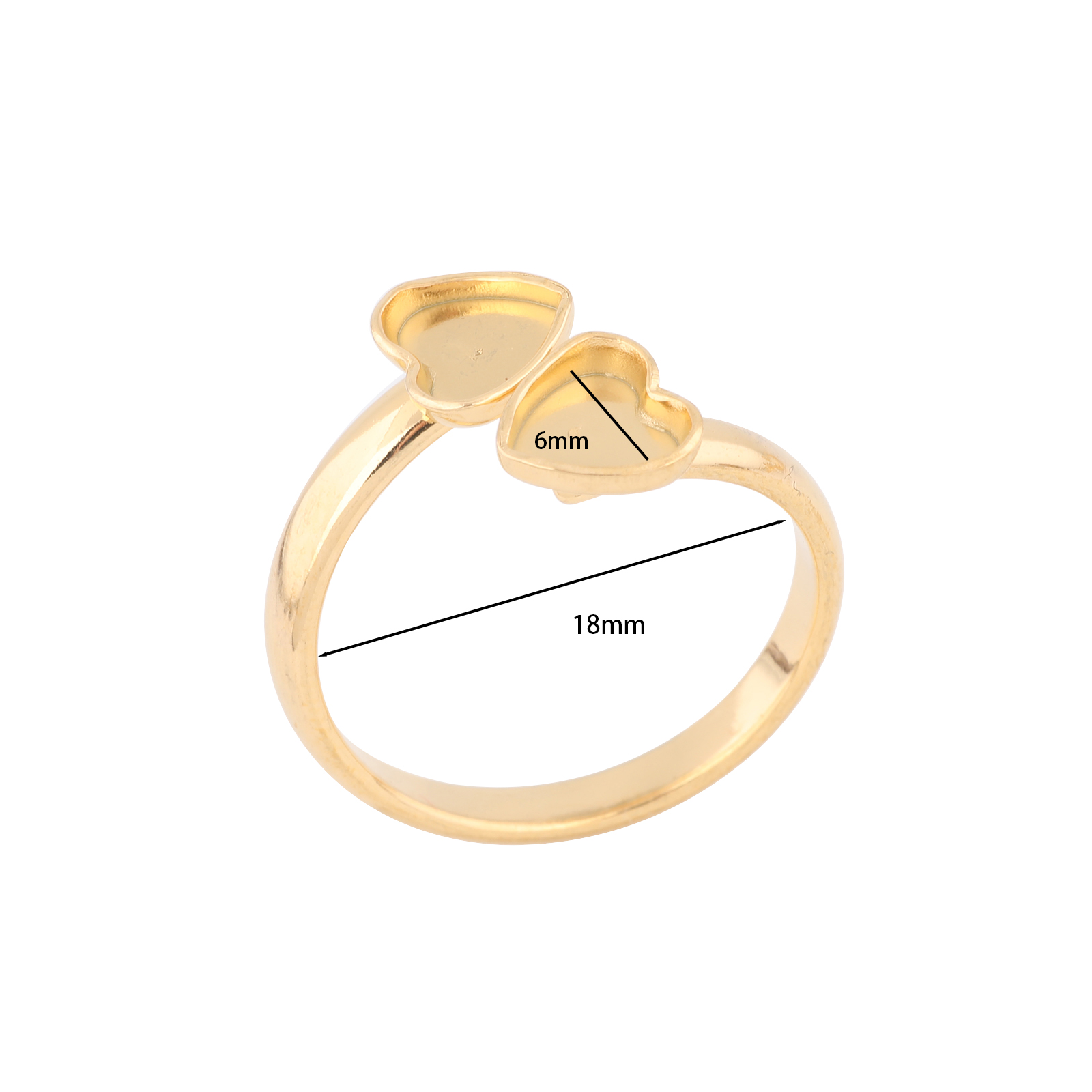 10pcs Stainless Steel Gold Pla - Ring Set Adjustable 评论和价格