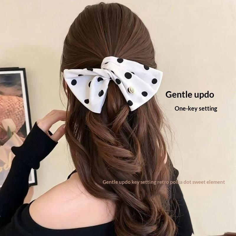 Polka Dot Hair Bun Maker Cute  - Women'S Work Accessories 评论和价格