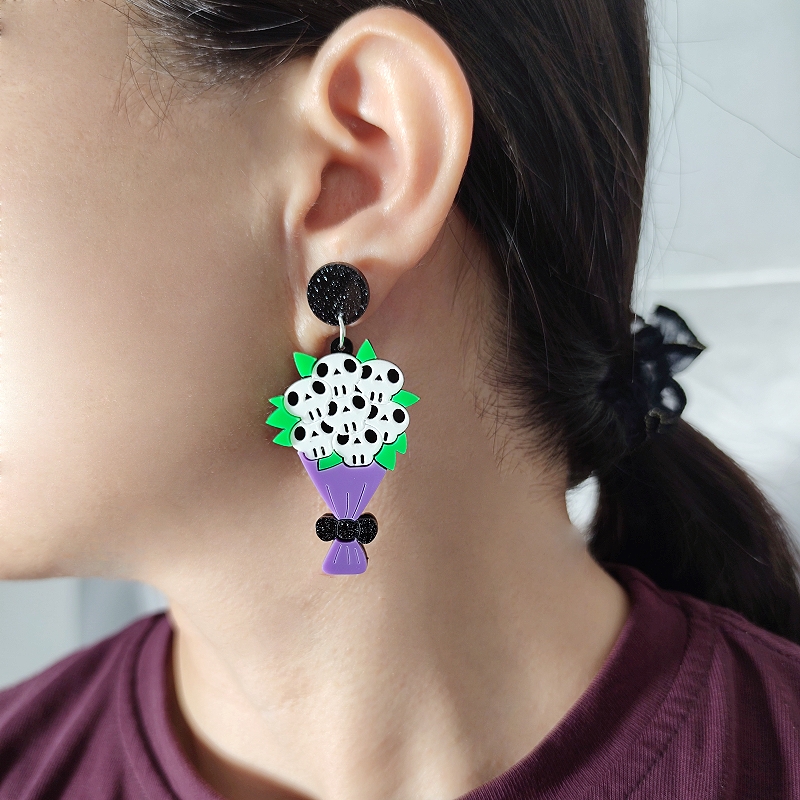 KUGUYS Halloween Skull Skeleto - Women Accessories Bouquet 评论和价格