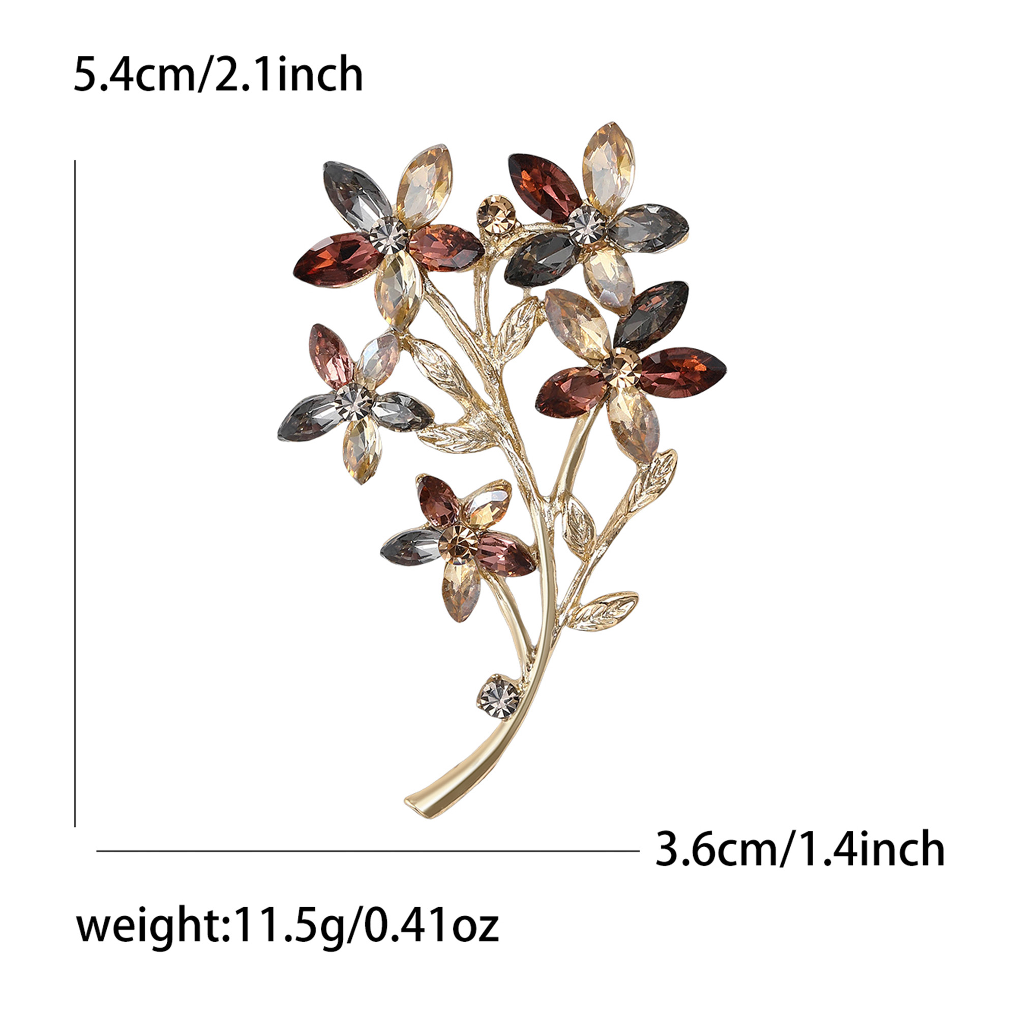 Beaut&Berry Luxury Rhinestone  - Women Accessories Bouquet 评论和价格