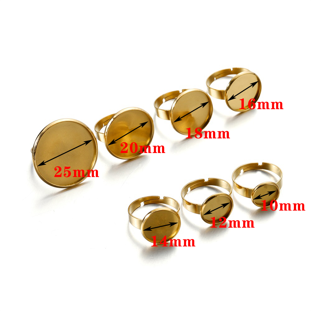 10pcs Stainless Steel Adjustab - Ring Set Adjustable 评论和价格