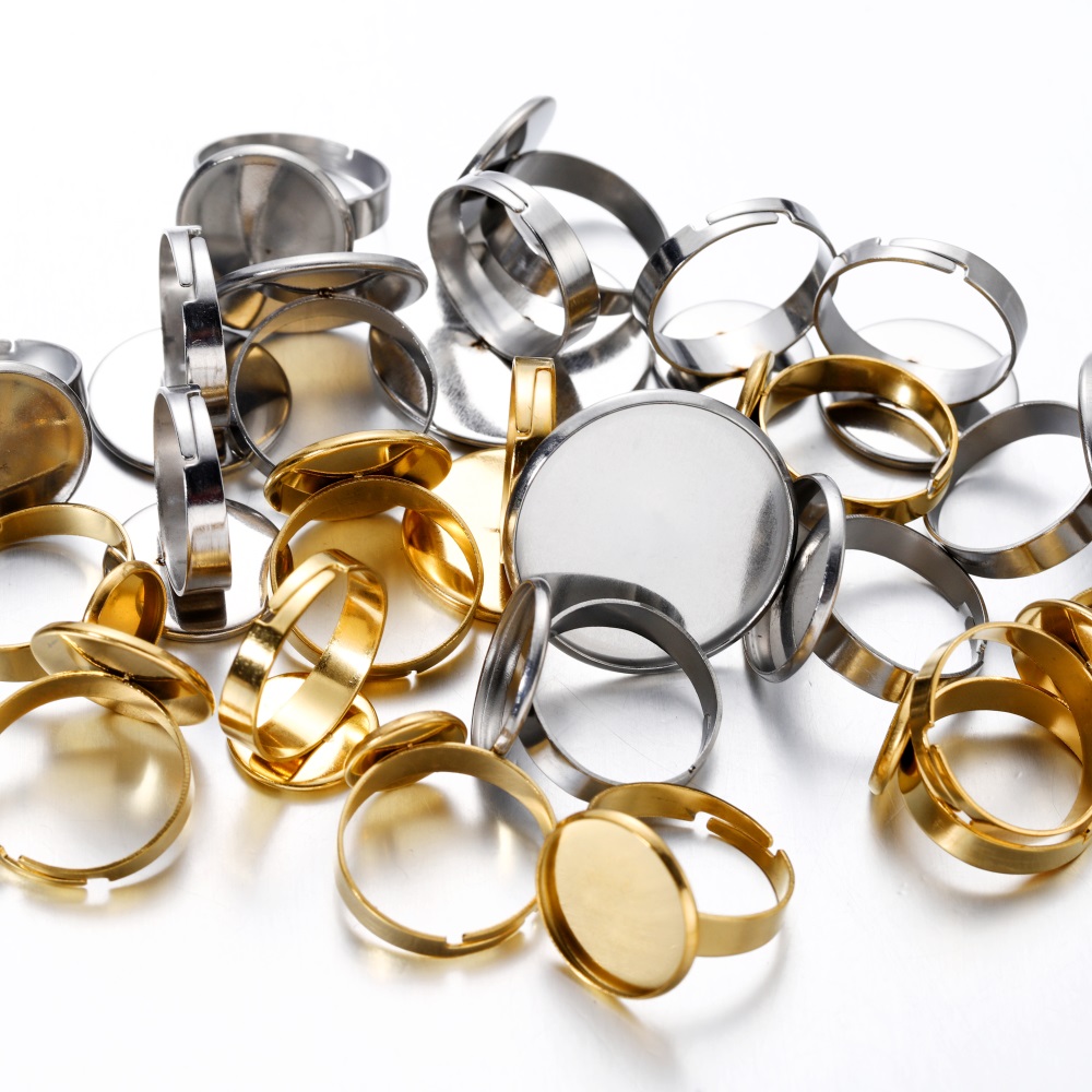 10pcs Stainless Steel Adjustab - Ring Set Adjustable 评论和价格