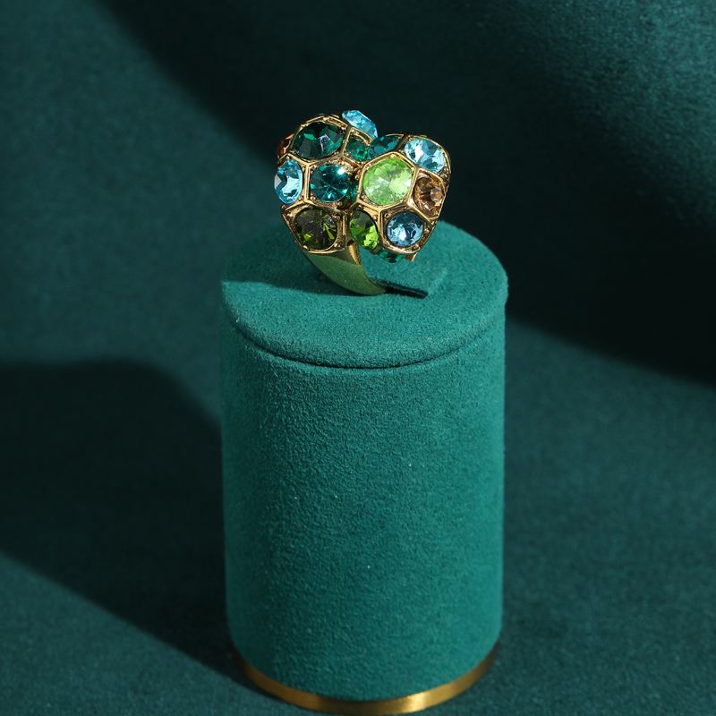 Vintage Green Crystal Ring Wom - Women'S Accessories Trends 2026 评论和价格
