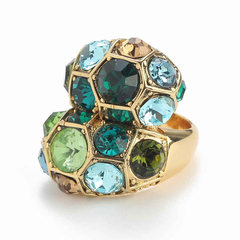 Vintage Green Crystal Ring Wom - Women'S Accessories Trends 2026 评论和价格