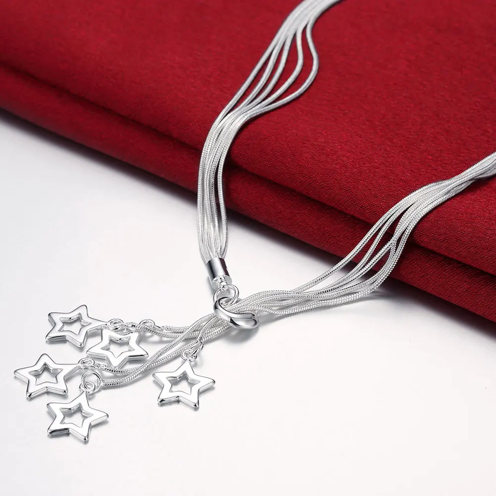 45cm Hot sale 925 Sterling Sil - Women'S Accessories Jewelry Sale 评论和价格