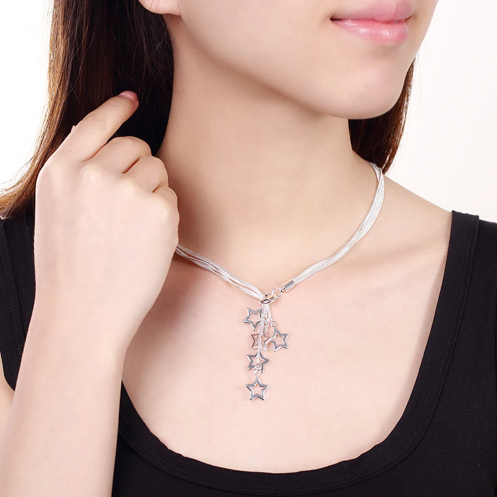 45cm Hot sale 925 Sterling Sil - Women'S Accessories Jewelry Sale 评论和价格