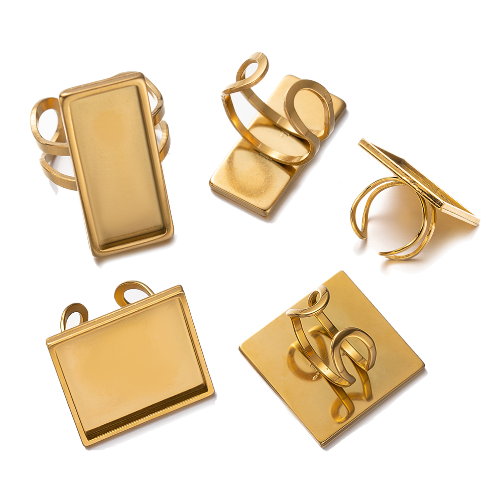 4Pcs  Stainless Steel Square O - Ring Set Adjustable 评论和价格